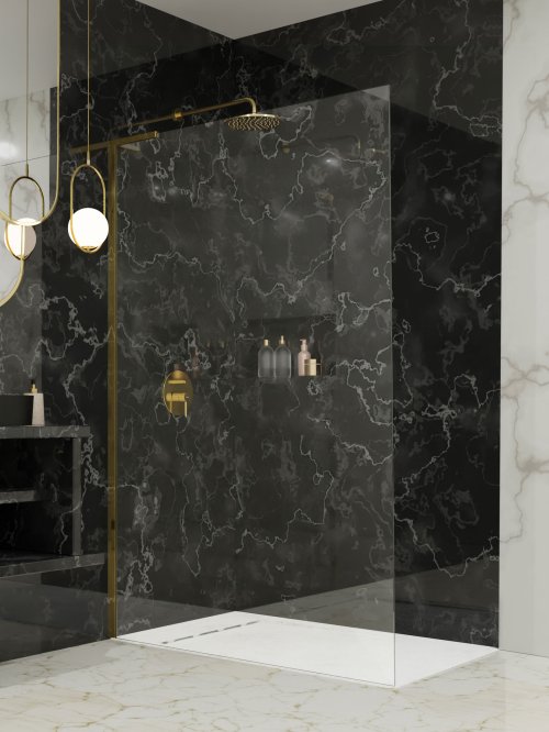 Radaway Modo SL II Gold Walk-in zuhanyfal